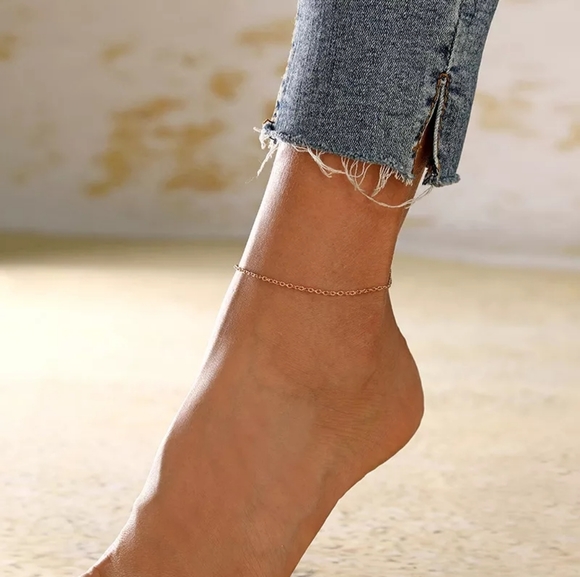 Trendy Minimalist Adjustable Anklet - Picture 10 of 10